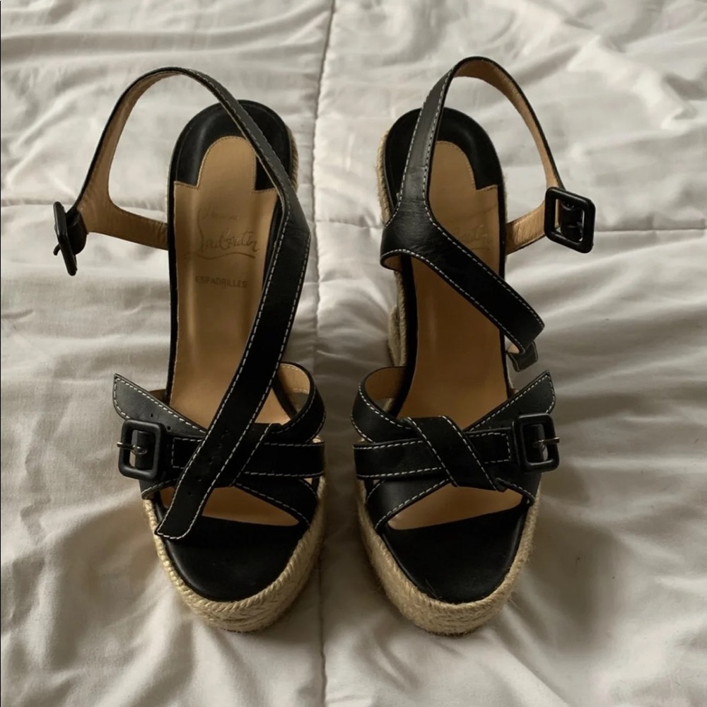 Christian Louboutin espadrille wedges - Picture 2 of 6